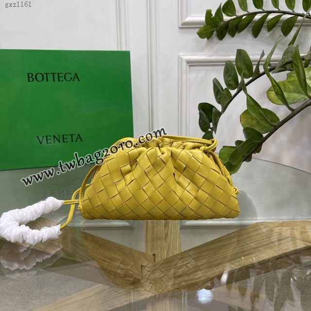 Bottega veneta高端女包 98061 寶緹嘉升級版小號編織雲朵包 BV經典款純手工編織羔羊皮女包  gxz1161