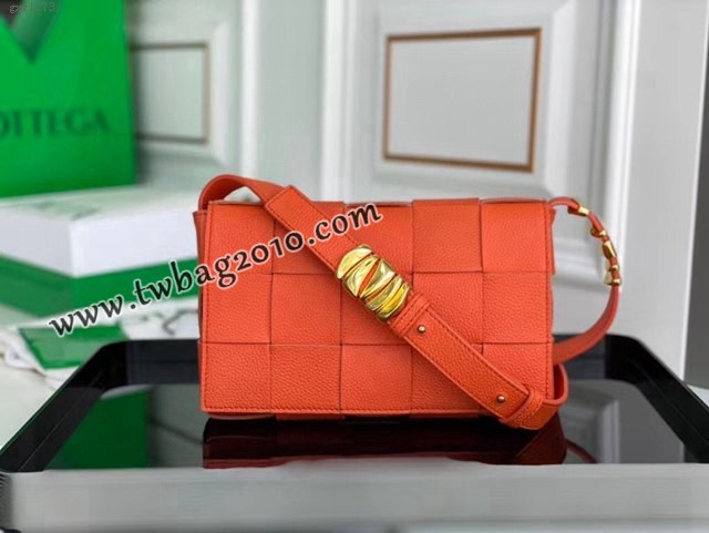 Bottega veneta高端女包 KF0017荔枝紋 寶緹嘉CASSETTE新款荔枝紋牛皮女包 BV經典款單肩斜挎包  gxz1273