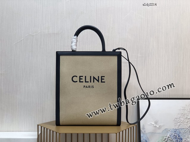 Celine專櫃2023新款單肩斜挎手拎托特包 192082 賽琳CABAS小號購物袋 sldj2214
