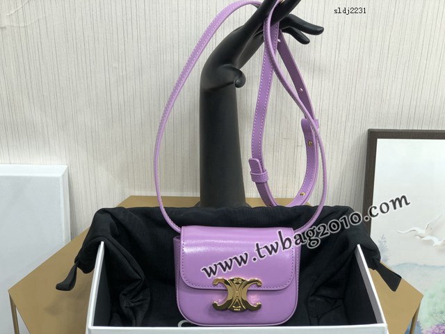 Celine專櫃2023新顏色mini肩背包 10513 賽琳凱旋門迷你挎包 sldj2231