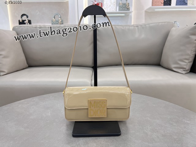 Dior专柜新款迪奥顶级原单黑色牛皮Miss Dior翻盖手袋肩背包 djfk1033