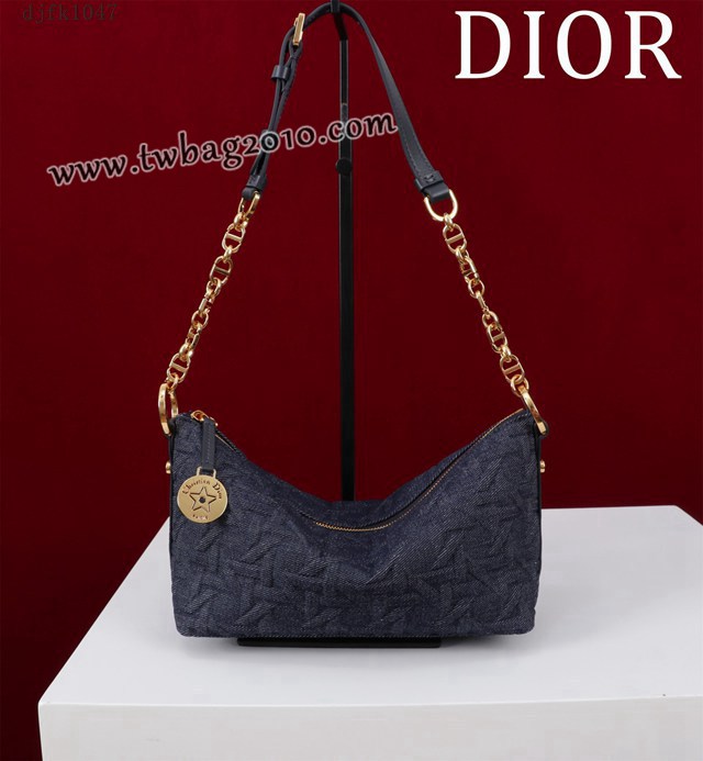 Dior专柜新款迪奥顶级原单Diorstar Hobo链条手袋肩背女包 djfk1047