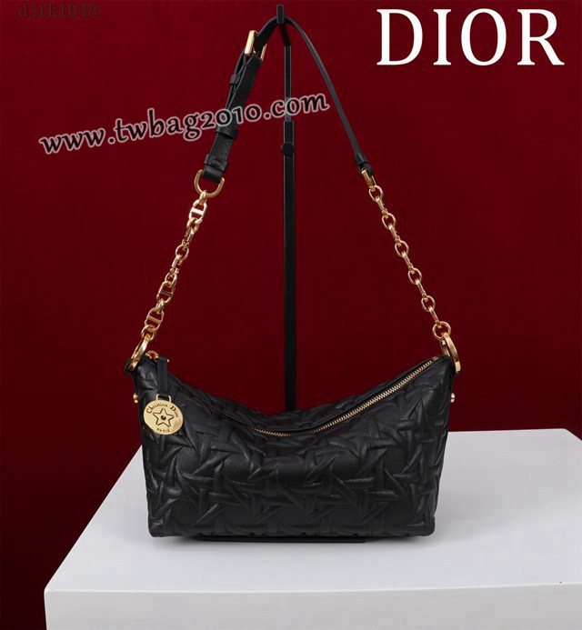 Dior专柜新款迪奥顶级原单Diorstar Hobo链条手袋肩背女包 djfk1048