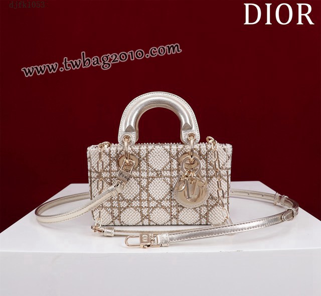 Dior专柜新款迪奥顶级原单超迷你刺绣珠片lady d-joy-micro djfk1053
