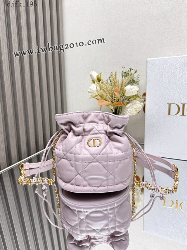 Dior专柜2025新款迪奥顶级原单迷你抽绳水桶包 djfk1196