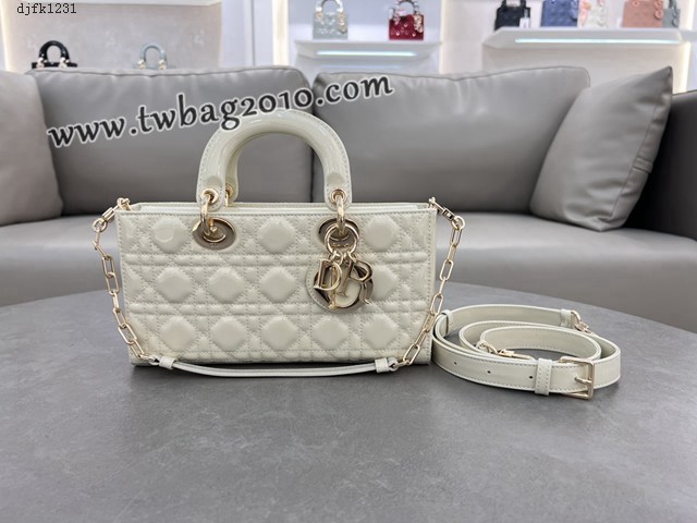 Dior专柜新款迪奥顶级原单白色Lady D-Joy手袋手提肩背女包 djfk1231