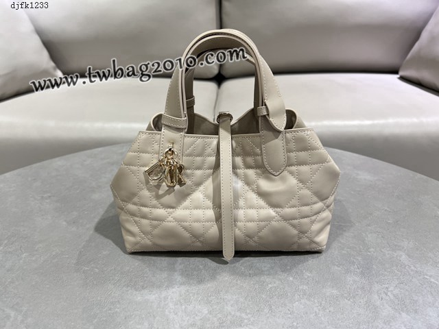 Dior专柜新款迪奥小号Toujours手袋牛皮超大藤格纹休闲女包 djfk1233