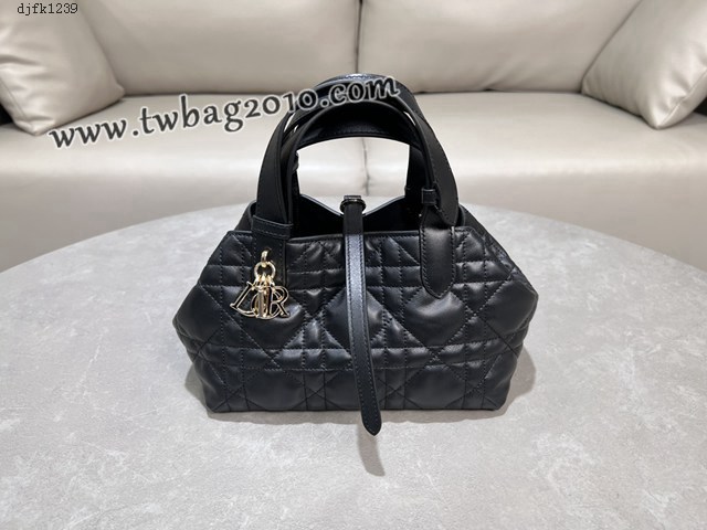 Dior专柜新款迪奥小号Toujours手袋牛皮超大藤格纹休闲女包 djfk1239