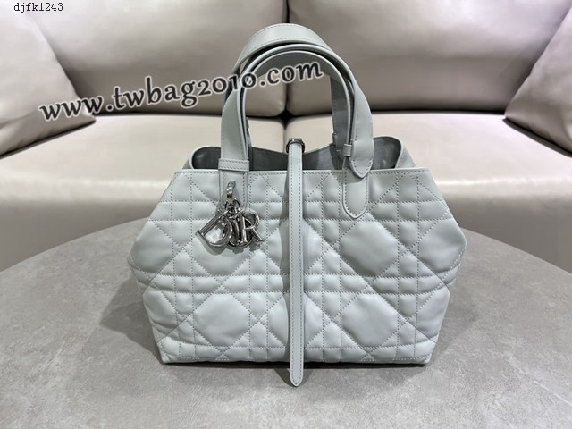 Dior专柜新款迪奥中号Toujours手袋牛皮超大藤格纹休闲女包 djfk1243