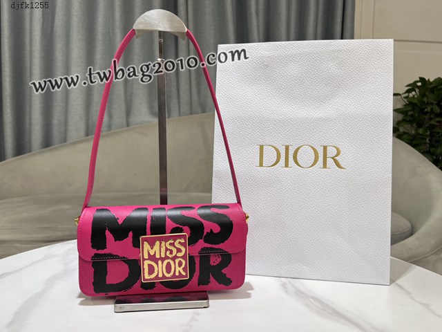 Dior专柜2024新款迪奥高仿原单Miss Dior翻盖手袋小牛皮肩背包 djfk1255