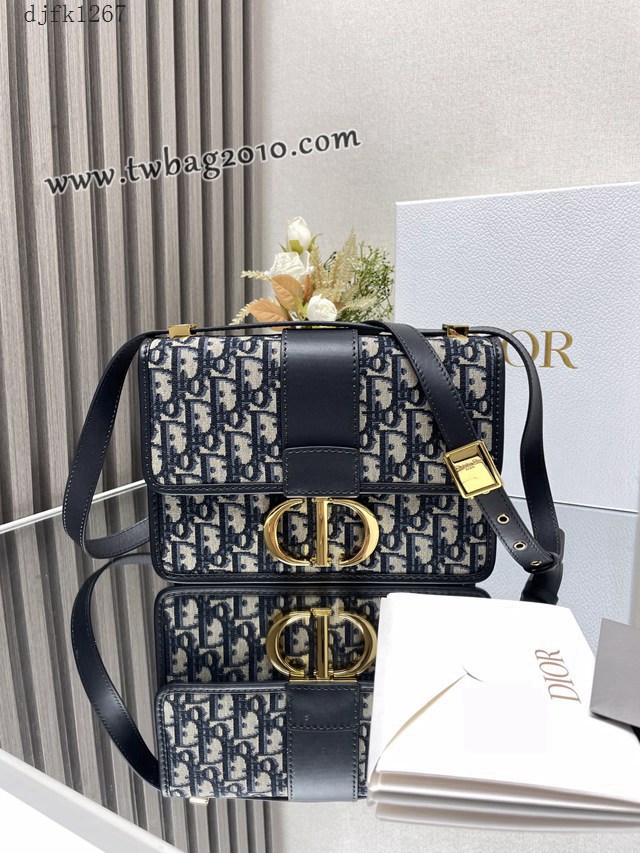 Dior专柜新款迪奥高仿原单蒙田30老花链条款肩背斜挎包 djfk1267