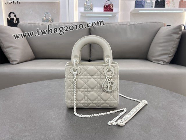 Dior专柜新款Lady女包迪奥高仿原单三格磨砂Lady手提包 djfk1312