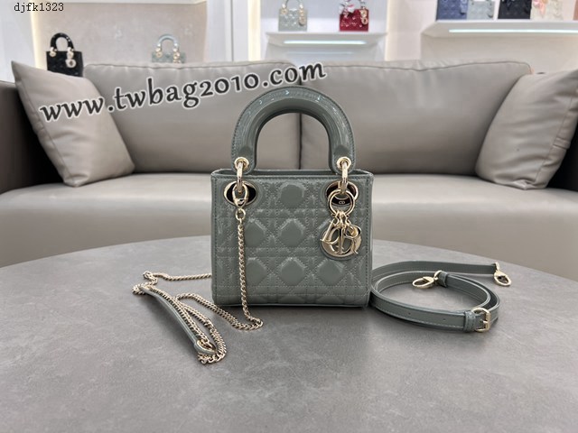 Dior专柜新款Lady女包迪奥高仿原单三格磨砂Lady手提包 djfk1323