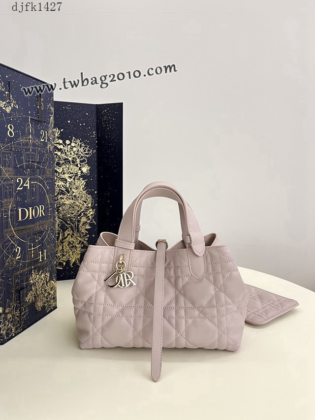 Dior专柜新款迪奥高仿原单小号甜蜜粉Toujours系列大菱格休闲女包 djfk1427