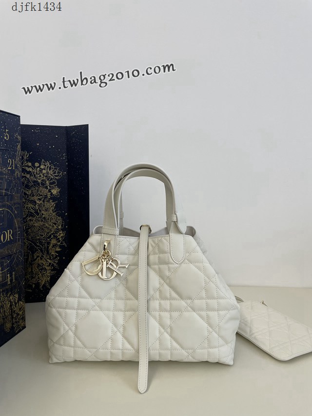 Dior专柜新款迪奥高仿原单中号黑色Toujours系列大菱格休闲女包 djfk1434