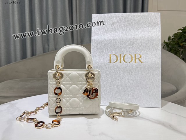 Dior专柜新款Lady女包迪奥高仿原单彩琳琅扣Lady Dior手袋三格手提女包 djfk1472