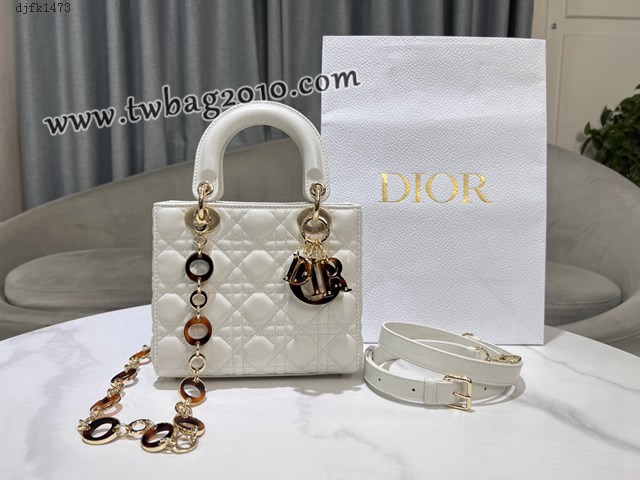 Dior专柜新款迪奥高仿原单彩琳琅扣Lady Dior手袋四格手提女包 djfk1473
