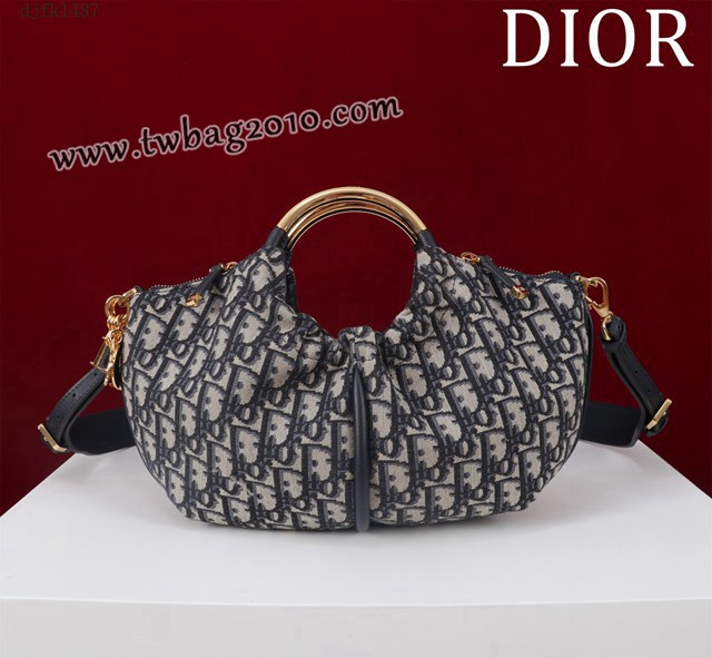 Dior专柜2025新款迪奥高仿原单饺子包复古手提包 djfk1487