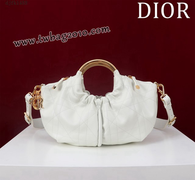 Dior专柜2025新款迪奥高仿原单饺子包复古手提包 djfk1488