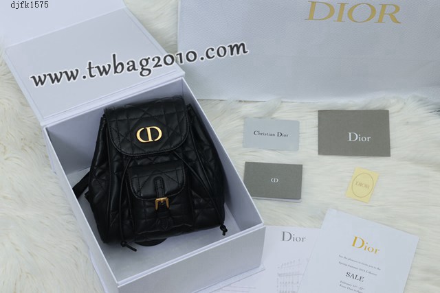 Dior专柜新款迪奥高仿原单Caro双肩包小羊皮女士双肩背包 djfk1575
