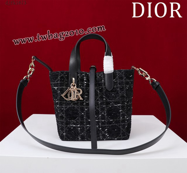 Dior专柜新款迪奥高仿原单藤格纹图案Toujours竖版手袋时尚托特购物包 djfk1673