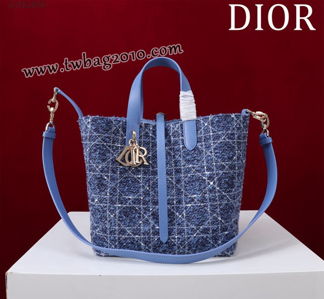 Dior专柜新款迪奥高仿原单藤格纹图案Toujours竖版手袋时尚托特购物包 djfk1676