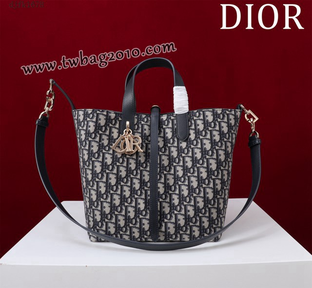 Dior专柜新款迪奥高仿原单藤格纹图案Toujours竖版手袋时尚托特购物包 djfk1678