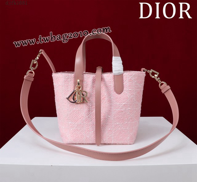 Dior专柜新款迪奥高仿原单藤格纹图案Toujours竖版手袋时尚托特购物包 djfk1681
