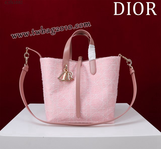 Dior专柜新款迪奥高仿原单藤格纹图案Toujours竖版手袋时尚托特购物包 djfk1682