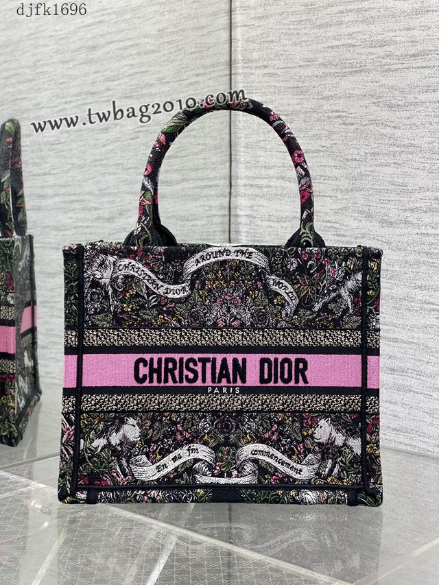 Dior专柜秋冬系列新款托特包迪奥高仿原单Tote包Around the world大号手提购物袋 djfk1696