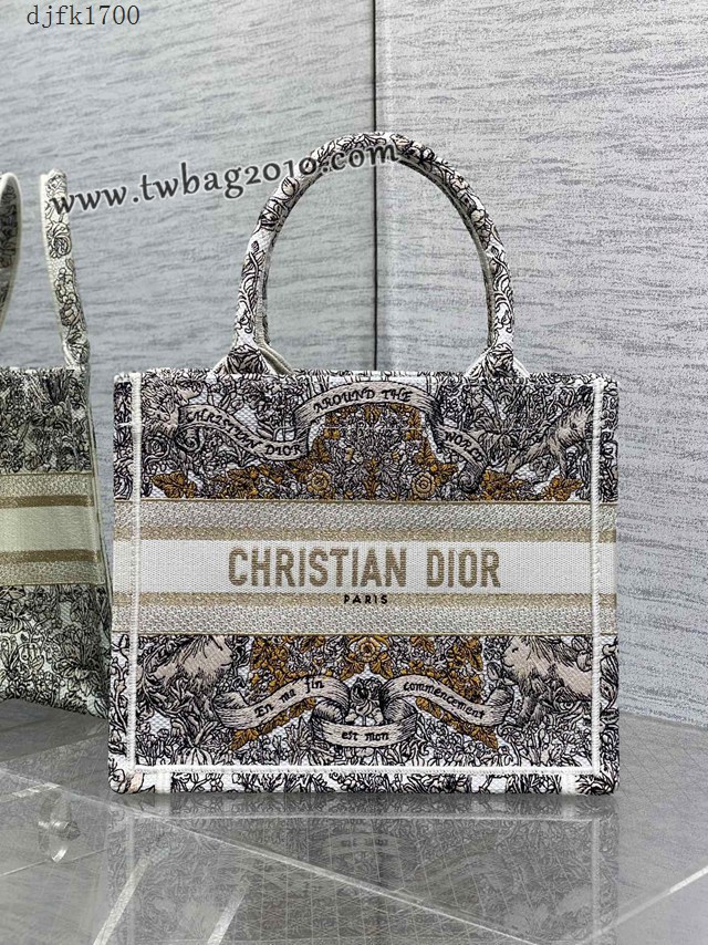Dior专柜秋冬系列新款托特包迪奥高仿原单Tote包Around the world大号手提购物袋 djfk1700