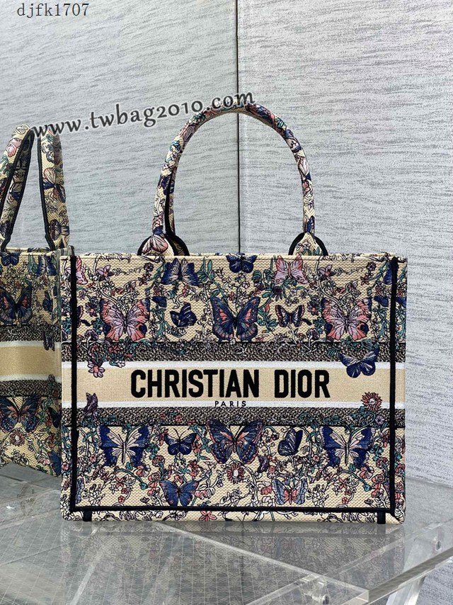 Dior专柜秋冬系列新款托特包迪奥高仿原单Tote包Around the world小号手提购物袋 djfk1707