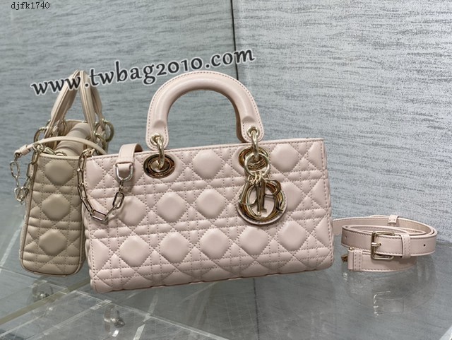 Dior专柜新款迪奥高仿原单D-joy胭脂粉大号手提女包 djfk1740