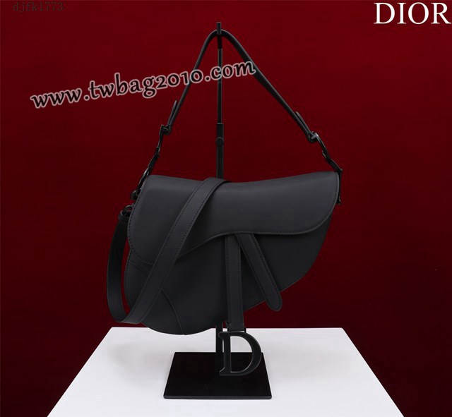 Dior专柜新款迪奥高仿原单长肩带大小号牛皮马鞍包手拎斜挎包 djfk1773