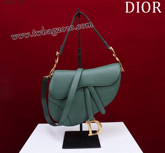 Dior专柜新款迪奥高仿原单长肩带大小号牛皮马鞍包手拎斜挎包 djfk1784