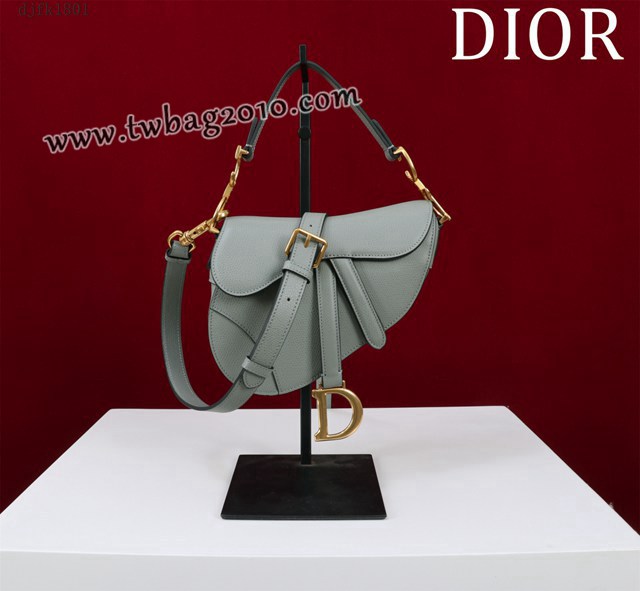 Dior专柜新款迪奥高仿原单长肩带大小号牛皮马鞍包手拎斜挎包 djfk1801