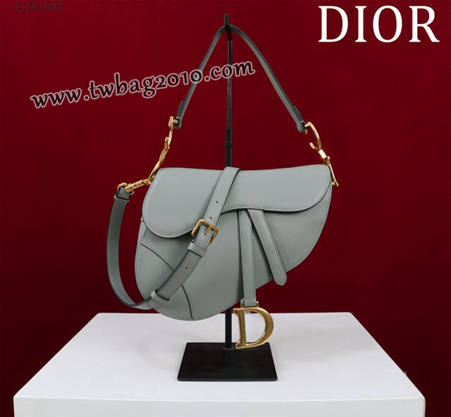 Dior专柜新款迪奥高仿原单长肩带大小号牛皮马鞍包手拎斜挎包 djfk1802
