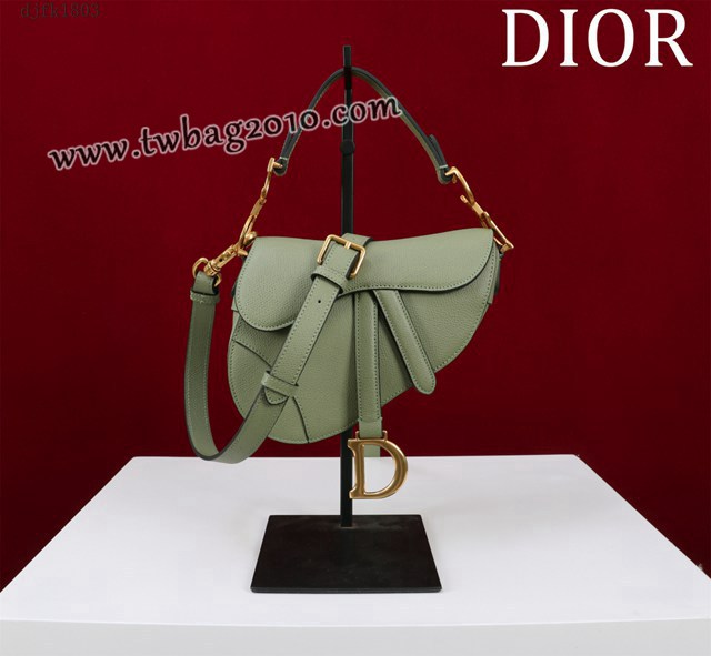 Dior专柜新款迪奥高仿原单长肩带大小号牛皮马鞍包手拎斜挎包 djfk1803