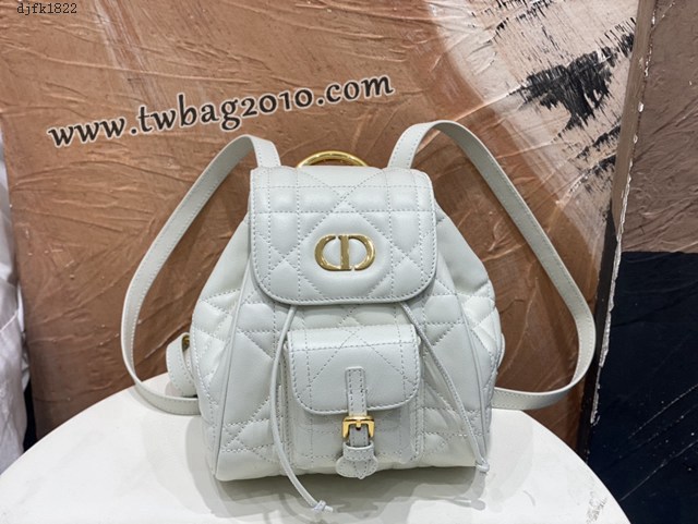 Dior专柜2025早春新款迪奥高仿原单小号Caro双肩背包女士后背包 djfk1822