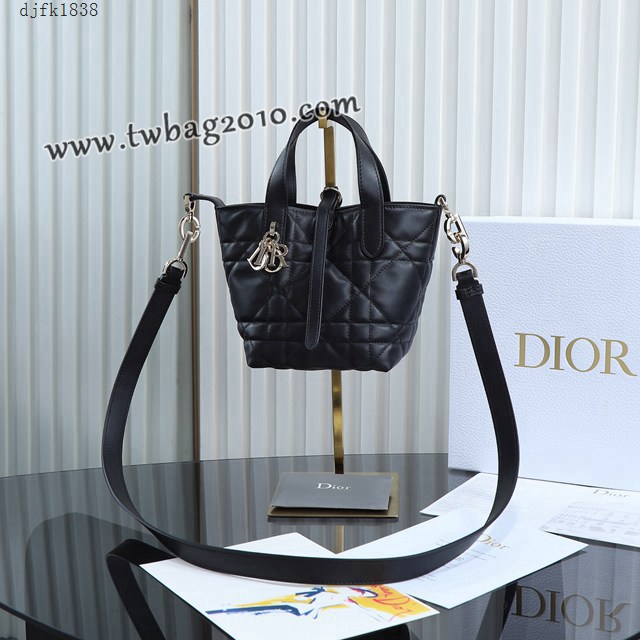 Dior专柜2025新款原厂皮手提包迪奥高仿原单黑色迷你toujours竖版手袋 djfk1838