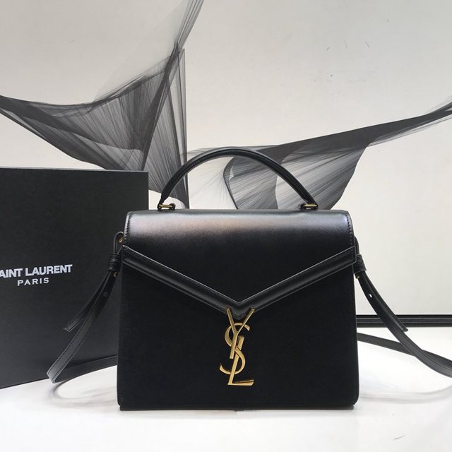 YSL专柜款女包 聖羅蘭經典款CASSANDRA牛皮磨砂Y型鎖扣 YSL手提肩背斜挎包 532752  jjh1054