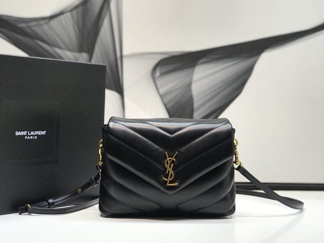 YSL专柜款女包 聖羅蘭經典款LouLou Y小號形挎包 YSL肩背斜挎包 467072  jjh1174