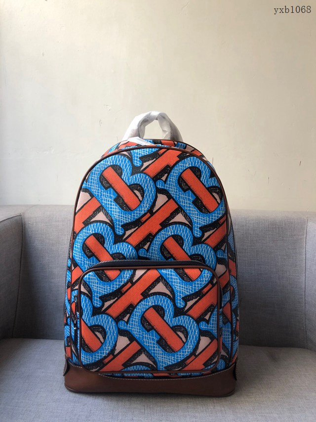Burberry專門店新款印花背包 巴寶莉男士雙肩包大書包 yxb1068