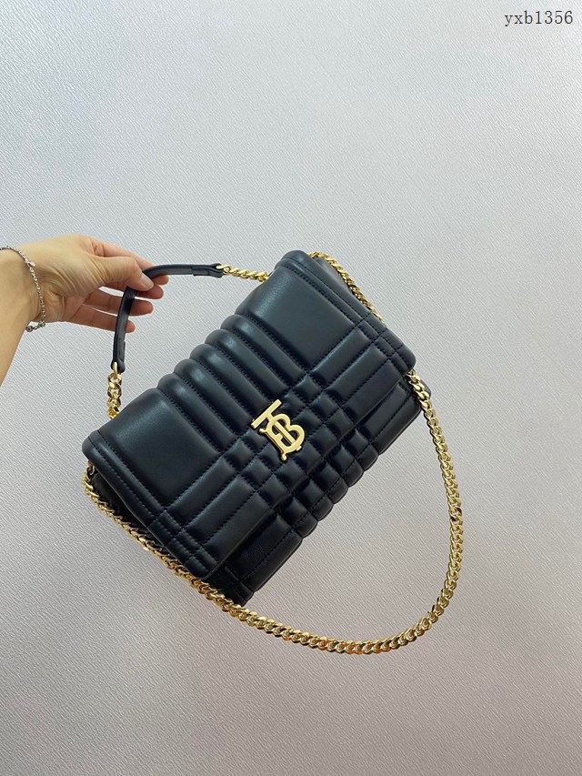 Burberry專門店新款羔羊皮Thomas專屬標識女包 巴寶莉手提單肩斜挎鏈條包 yxb1356
