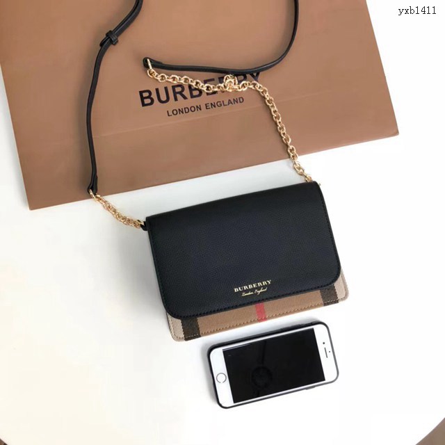 Burberry專門店新款兩用小肩包手包 巴寶莉鏈條單肩斜挎女包 yxb1411