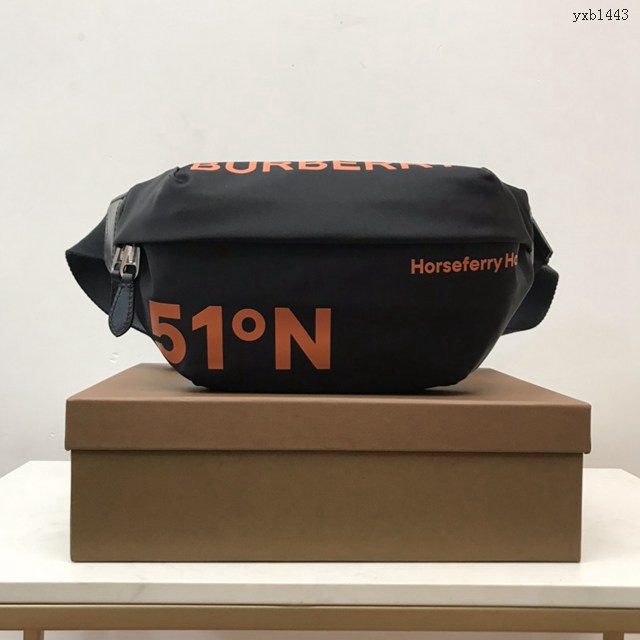 Burberry專門店新款腰包 巴寶莉尼龍布男士腰包挎包 yxb1443