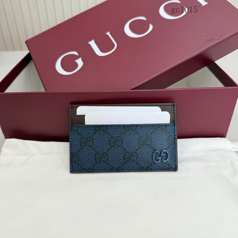 Gucci專櫃經典老花卡包卡夾 古馳Supreme男士證件夾 768248  gc1015