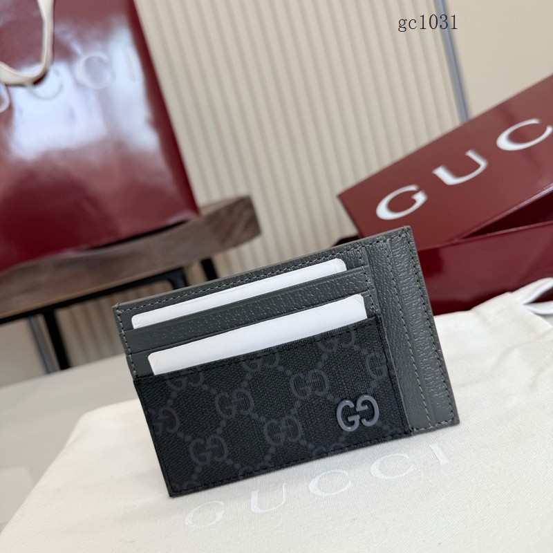 Gucci專櫃2026新款多卡位卡夾卡套 古馳陶瓷雙G男士卡包 856561  gc1031