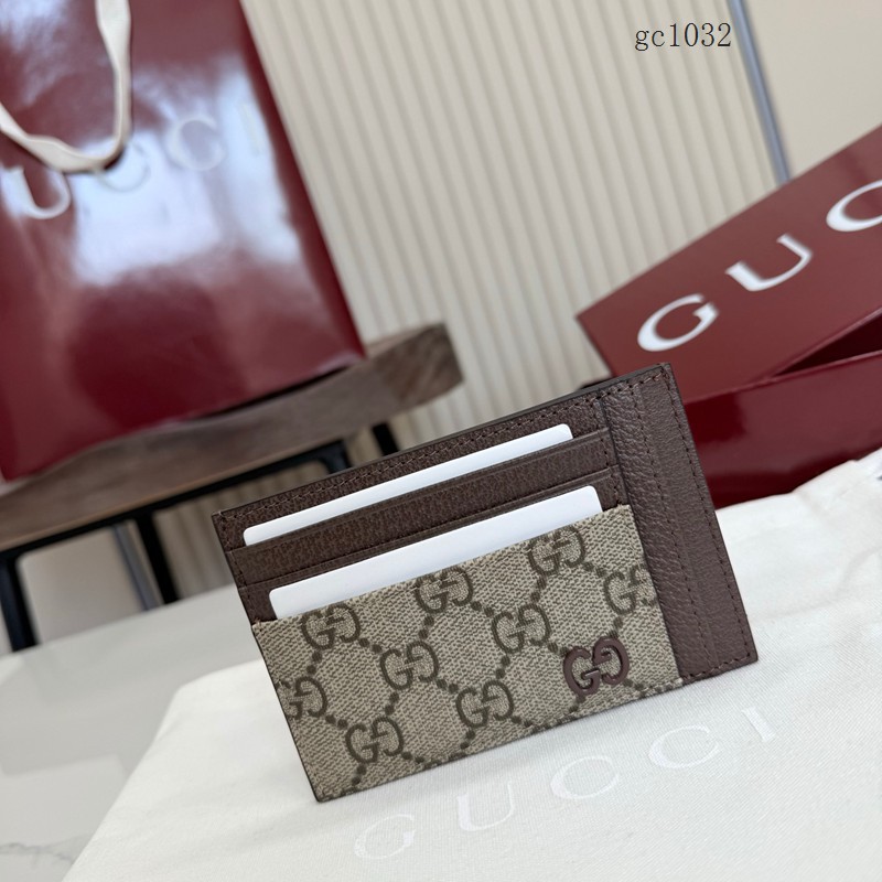 Gucci專櫃2026新款多卡位卡夾卡套 古馳陶瓷雙G男士卡包 856561  gc1032