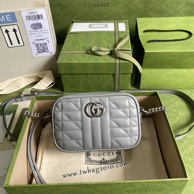 gucci專櫃新款原廠皮手提包袋 古馳GG Marmont系列迷你鏈條肩背女包 jcp1493